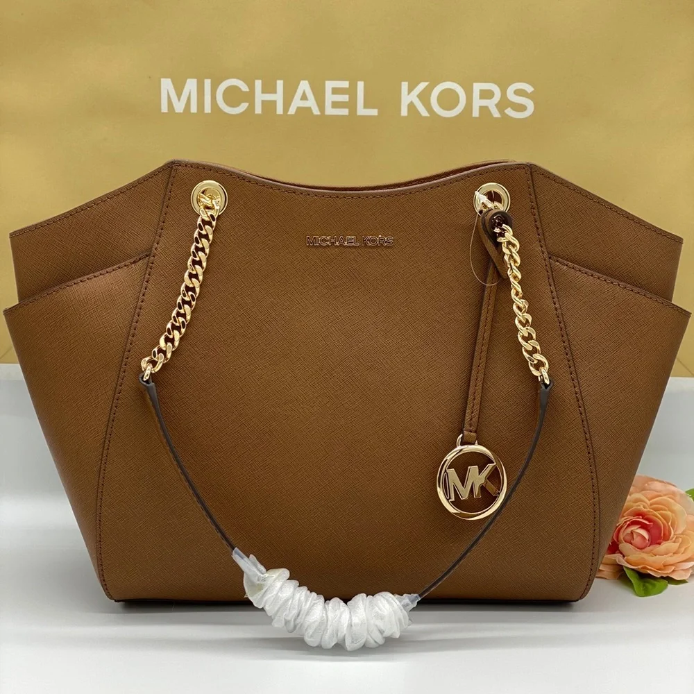 MICHAEL KORS LG CHAIN SHOULDER TOTE LUGGAGE